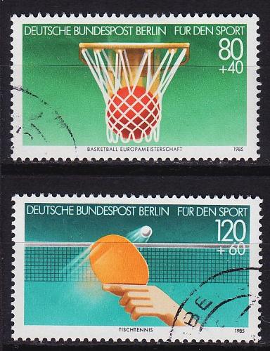 GERMANY BERLIN [1985] MiNr 0732-33 ( O/used ) Sport