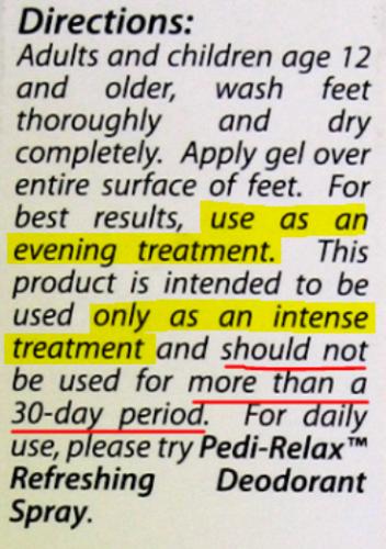 BF001 Pedi-Relax NIB Essential Oil Foot Intense Deodorant Gel From France 125 ml