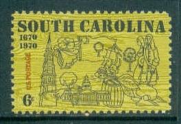 1407 6c South Carolina Fine MNH Plt/4 LL 32028 F06437