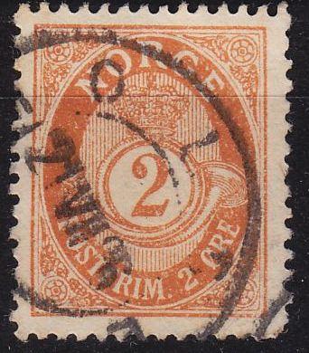 NORWEGEN NORWAY [1893] MiNr 0053 A ( O/used ) [02]