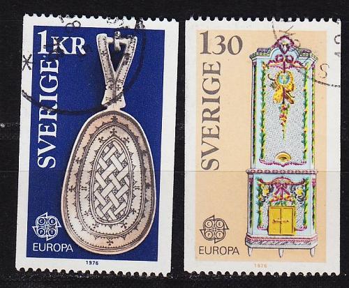 SCHWEDEN SVERIGE [1976] MiNr 0943-44 ( O/used ) CEPT