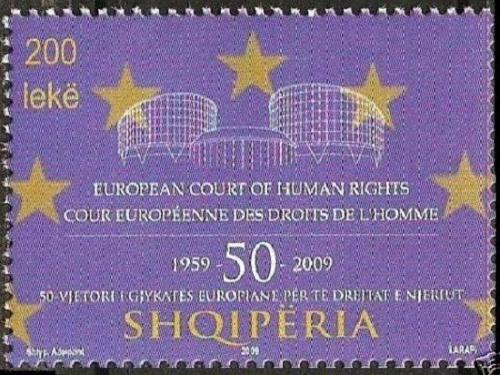 Albania 2009. 50th anniversary of the European court of human rights. Set MNH