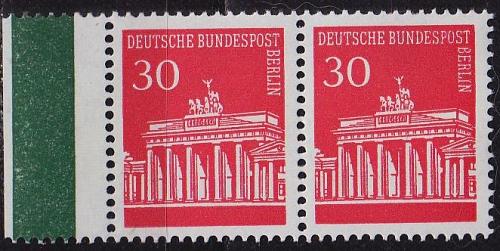 GERMANY BERLIN [1966] MiNr 0288 2er ( **/mnh )