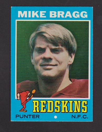 1971 Topps Football #143 Mike Bragg Rookie Washington NM