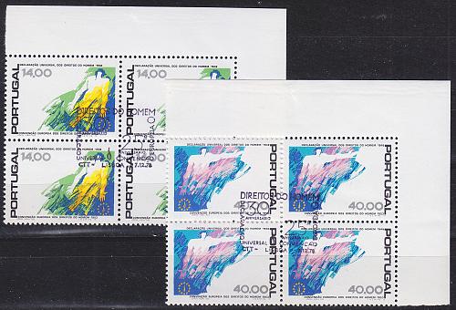PORTUGAL [1978] MiNr 1422-23 ( O/used ) [01] 4er Ersttag