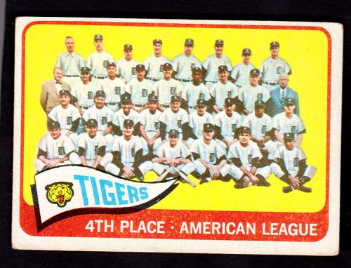 1965 Topps Baseball #173 Tigers Team EX
