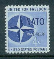 1127 4c NATO Just Clears MNH Plt/4 UL 26301 F08215