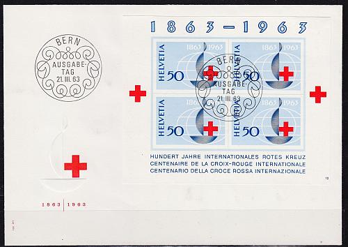 SCHWEIZ SWITZERLAND [1963] MiNr 0774 Block 19 ( FDC )