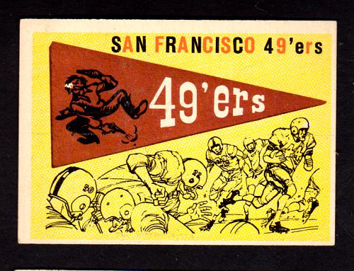 1959 Topps #111 49ers Pennant NM