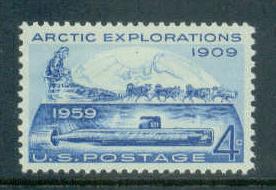 1128 4c Artic Explorations Fine MNH