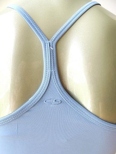 X77 Champion NEW Women Blue Duo Dry UV Protection Build-In Bra Sports Tank Top M