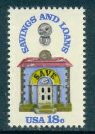 1911 18c Savings And Loan Fine MNH Plt/4 LL 111111 F10612