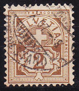 SCHWEIZ SWITZERLAND [1906] MiNr 0082 A ( O/used )