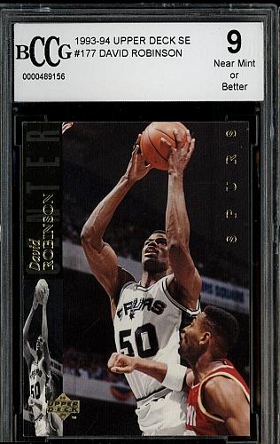1993-94 Upper Deck SE #177 David Robinson Spurs HOF BCCG 9 MINT