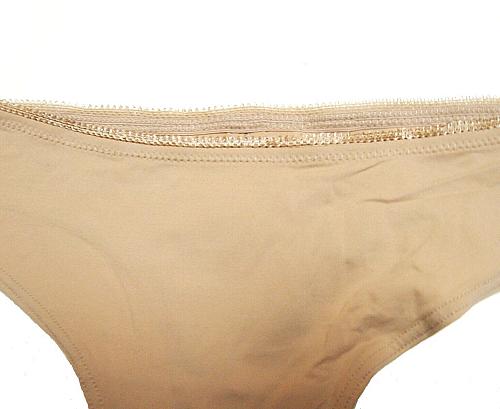 A506 Le Mystère NEW 7459 Nude No.9 Lolita Tagless Keyhole Stretch Tactel Tanga L