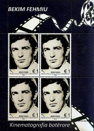 Kosovo Stamps 2013. World Cinematography - Bekim Fehmiu. Actor. Sheet MNH