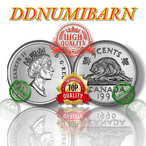 1996 Low 6 CANADA 5 Cent Nickel 5 Cents 5C 5C Five Cent Uncirculated Coin