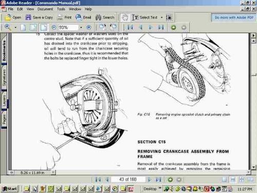 Norton Commando Service & Teile Manuals + Prospekt Kunst 520pg 750 850