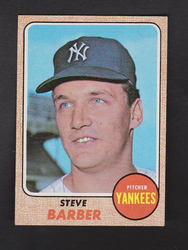 1968 Topps Baseball #316 Steve Barber NM/MT Yankees