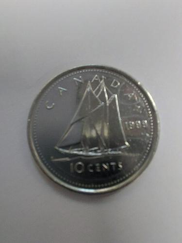 1999 CANADA 10 CENTS SILVER DIME COIN OLD EFFIGY QUEEN