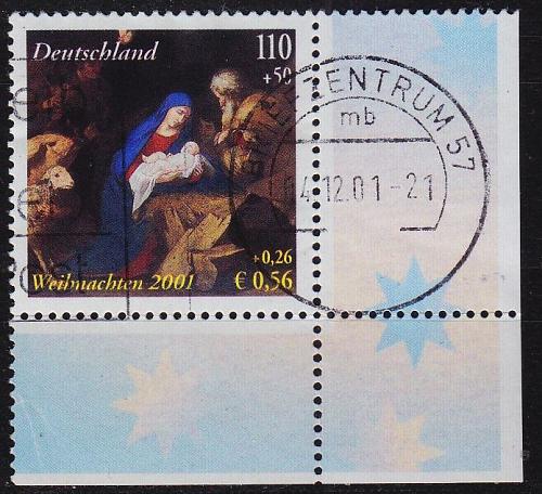 GERMANY BUND [2001] MiNr 2227 ( O/used ) [03] Weihnachten Eckrand