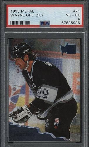 1995-96 Fleer Metal Hockey #71 Wayne Gretzky Kings HOF PSA 4