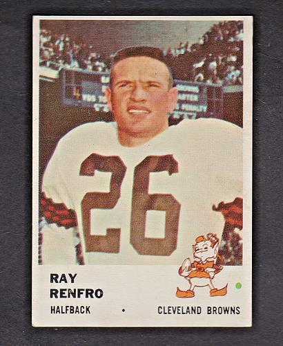 1961 Fleer #13 Ray Renfro Browns NM-