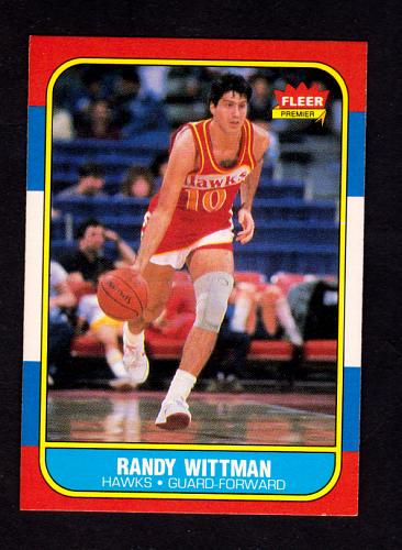 1986 Fleer #127 Randy Wittman Hawks NM-MT