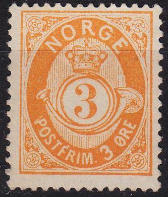 NORWEGEN NORWAY [1882] MiNr 0035 ( oG/no gum )