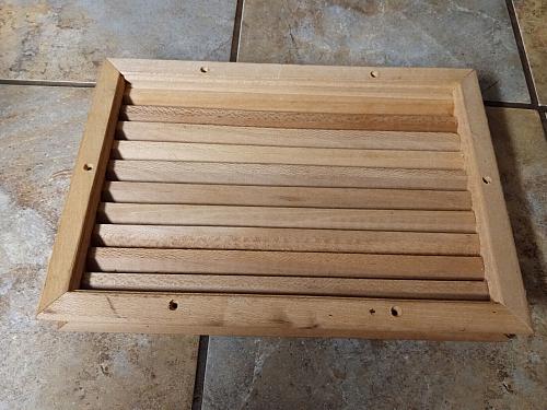 Do-It-Yourself Interior Wood Door Louver- 13 1/2 X 9 1/2 X 1 1/2- Brand Unknown