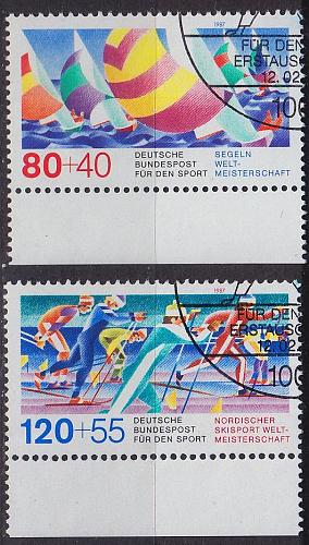 GERMANY BUND [1987] MiNr 1310-11 ( O/used ) [01] Sport Ersttag