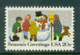 2028 20c Snowman Fine MNH