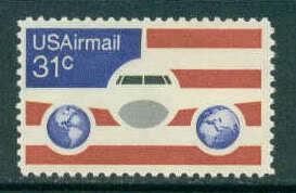 C90 31c Plane Fine MNH