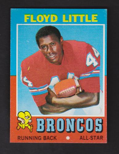 1971 Topps Football Floyd Little #110 Denver Broncos NM