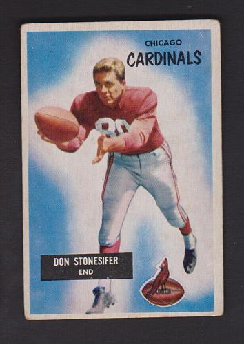1955 Football Bowman #9 Don Stonesifer Chicago Cardinals