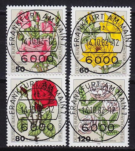 GERMANY BERLIN [1982] MiNr 0680-83 ( O/used ) [03] Blumen