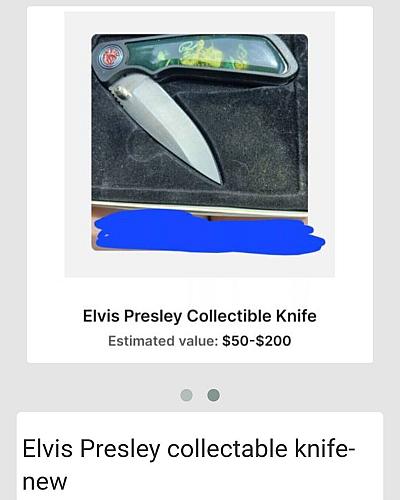 Collectable Elvis Presley Knife