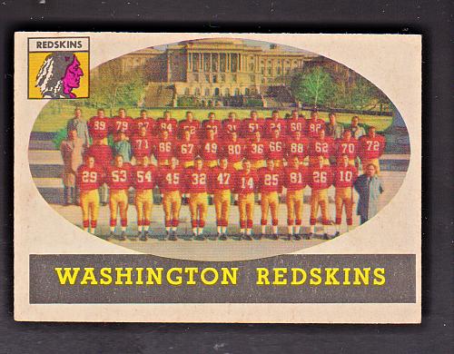 1958 Topps #27 Washington Team NM