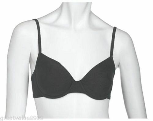 SB004 Calvin Klein NEW D2613 Women's Sheen Unlined Soft Cups UW Bra Black 32C
