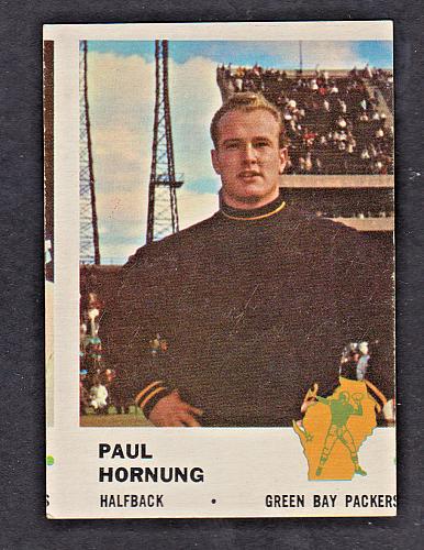 1961 Fleer #90 Paul Hornung HOF Packers VG+