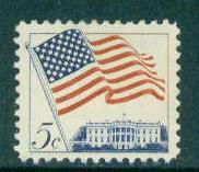 1208 5c U.S. Flag Fine MNH