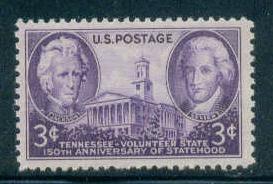 941 3c Tennessee Fine MNH