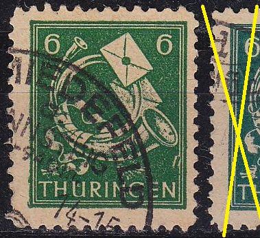 GERMANY Alliiert SBZ [Th&uuml;ringen] MiNr 0095 A a w ( O/used ) [02]