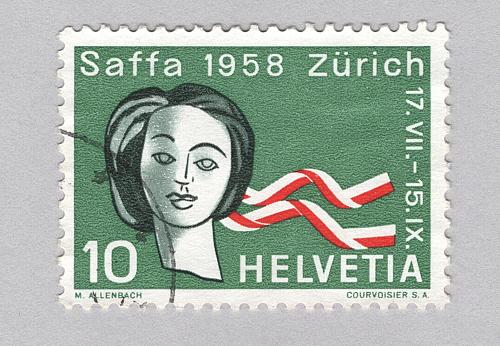 Switzerland Used Zurich green 10 (BP88621)