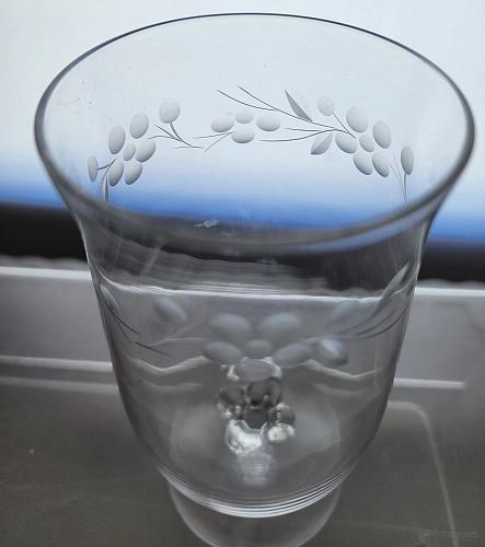 4 piece Lenox Cut glass Spring Forest beverage Crystal Made in USA BRE6