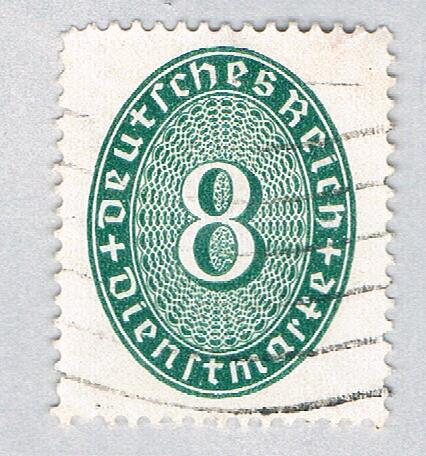 Germany O67 Used Numeral 8 1927 (BP58834)