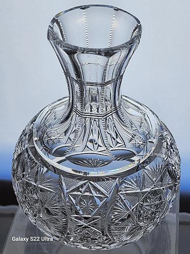 ABP Carafe American Brilliant Period hand Cut Glass EA13