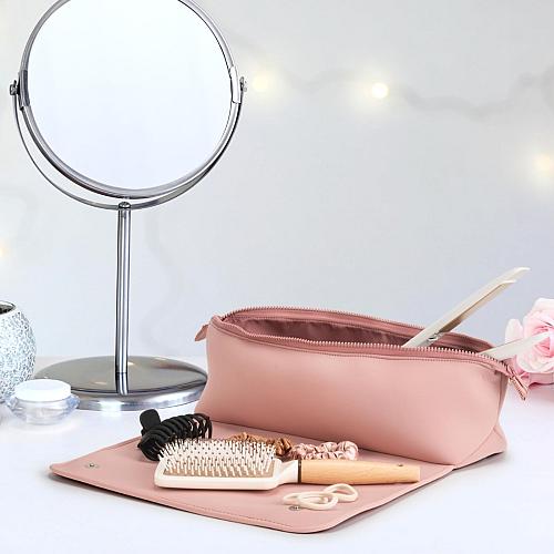 BAREFOOT CARIBOU Hair Tools Travel Bag and Heat Resistant Mat for Flat Irons ...