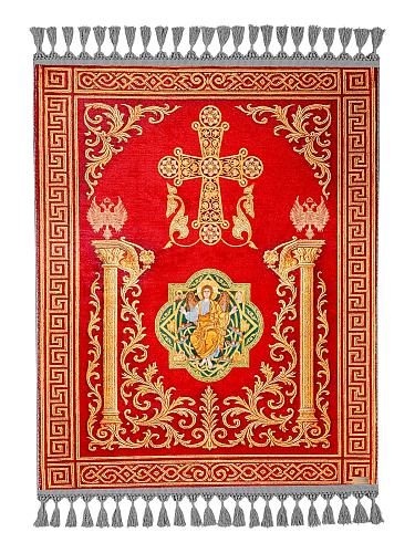 Christlicher Gebetsteppich Orthodox Katholisch Wandteppich Wanddeko Seidig We...