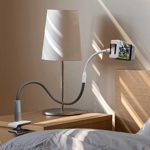 Aluratek Universal Smartphone and Tablet Gooseneck Flexible Arm Mount w/Built...